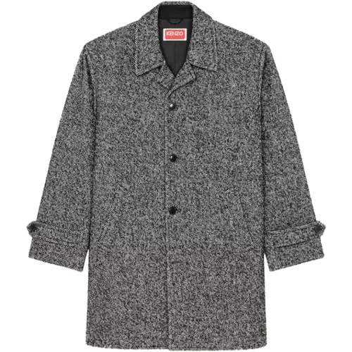 Medium Length Polka Dot Coat , male, Sizes: M, S - Kenzo - Modalova