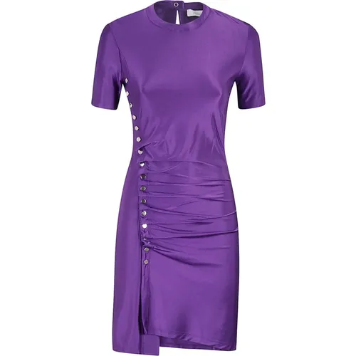 Short Dress with Robe Style , female, Sizes: 2XS - Paco Rabanne - Modalova