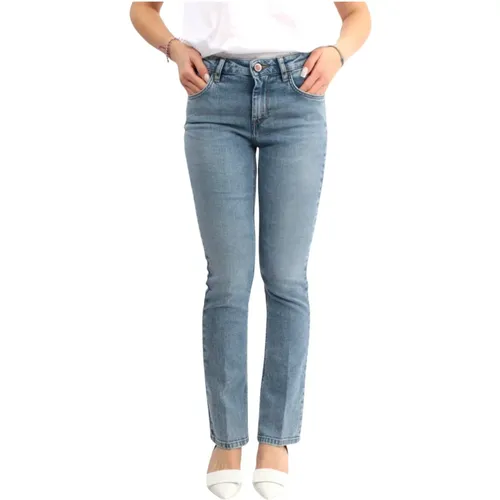 Blaue Slim Fit Jeans , Damen, Größe: W26 - Re-Hash - Modalova