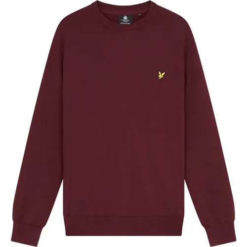 Baumwoll Rundhals Pullover , Herren, Größe: L - Lyle & Scott - Modalova