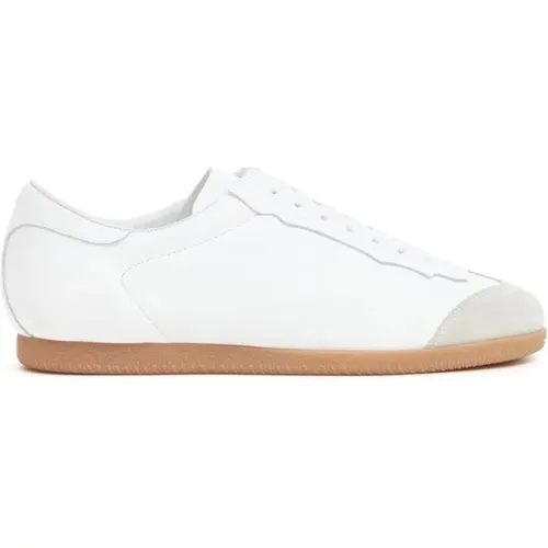 Leather Low-Top Trainers , female, Sizes: 3 UK, 5 UK - Maison Margiela - Modalova