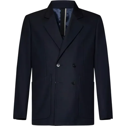 Double-Breasted Blazer Outerwear , male, Sizes: XL, 2XL, S, M, L, 3XL - Low Brand - Modalova