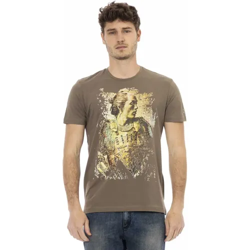 Casual T-Shirt mit Rundhalsausschnitt , Herren, Größe: L - Trussardi - Modalova