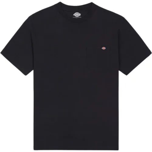Klassisches Schwarzes T-Shirt - Porterdale , Herren, Größe: XS - Dickies - Modalova