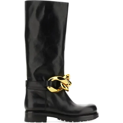 High Boots with Chain , female, Sizes: 3 UK - Elena Iachi - Modalova