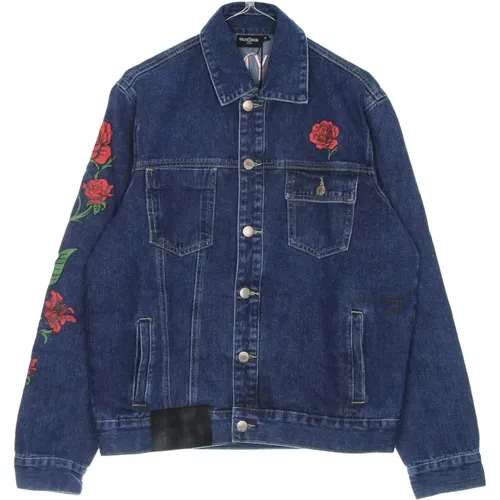 Rote Frühlingsklassiker Denim Jacke - Dolly Noire - Modalova