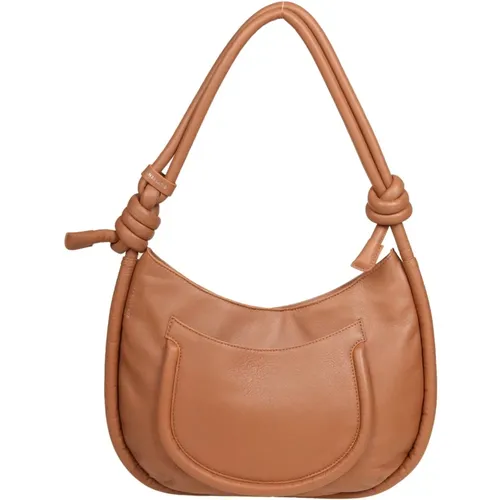 Leather Shoulder Bag with Pockets , female, Sizes: ONE SIZE - Zanellato - Modalova