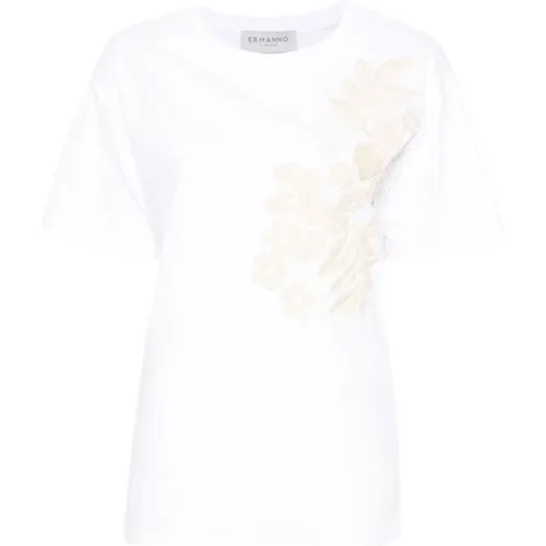 T-Shirts , Damen, Größe: S - Ermanno Scervino - Modalova