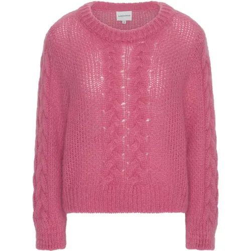 Cable Knit Pullover Sweater , Damen, Größe: L - American Dreams - Modalova