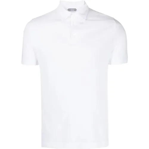 Weiße T-Shirts und Polos , Herren, Größe: 2XL - Zanone - Modalova