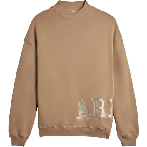 Oversized Bestickter Sweatshirt , Damen, Größe: S - Axel Arigato - Modalova