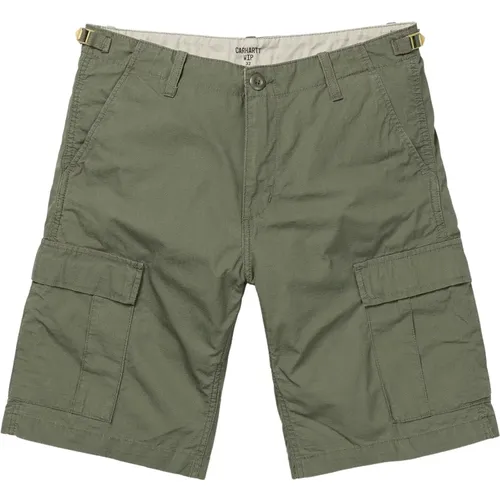 Grüne Camo Aviator Cargo Shorts , Herren, Größe: W31 - Carhartt WIP - Modalova