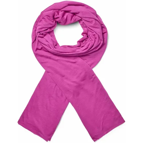 Classic Modal Scarf Wild Aster , female, Sizes: ONE SIZE - Masai - Modalova