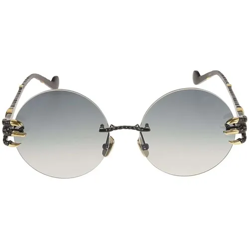 Round Grey Claw Nest Sunglasses , unisex, Sizes: ONE SIZE - Anna Karin Karlsson - Modalova