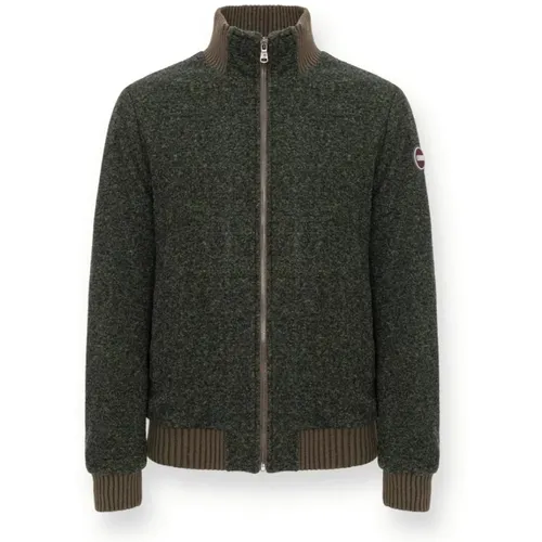 Wool Blend Bomber Jacket for Men , male, Sizes: XL - Colmar - Modalova