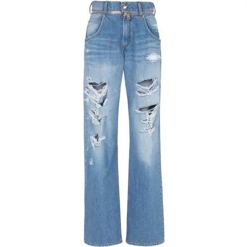 Weite Baumwolljeans Balmain - Balmain - Modalova