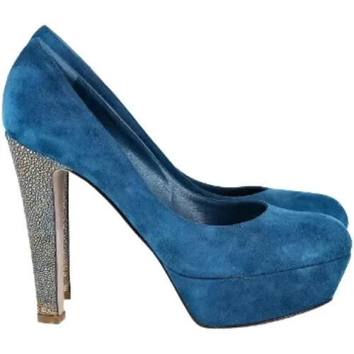 Pre-owned Suede heels , female, Sizes: 4 UK - Sergio Rossi Pre-owned - Modalova