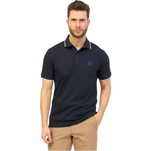 Slim Fit Polo Shirt with Logo Patch , male, Sizes: L, 3XL, M - Hugo Boss - Modalova
