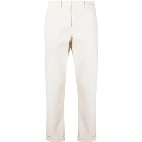 Capri Trousers in Light Beige , male, Sizes: W34, W35, W33 - Fay - Modalova