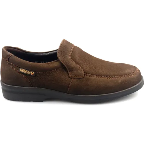 Dunkelbrauner Slip-On Schuh für Männer , Herren, Größe: 40 1/2 EU - mephisto - Modalova