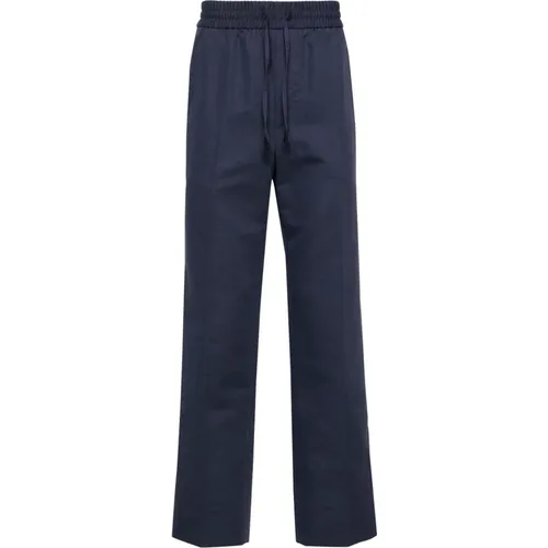 Casual Blaue Leinen Baumwollhose,Casual Leinen Baumwollhose - Brioni - Modalova