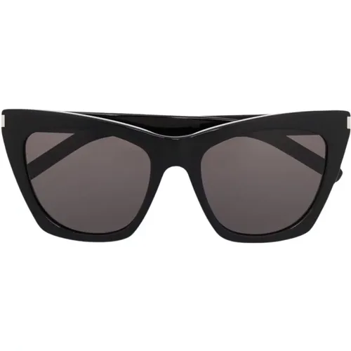 New Wave SL 214 Kate Sungles , male, Sizes: 55 MM - Saint Laurent - Modalova