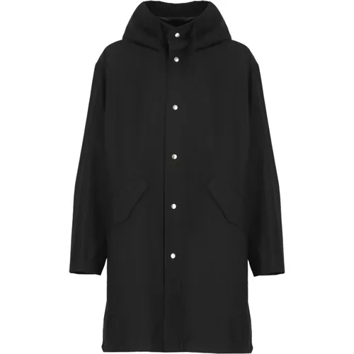 Cotton Parka Hooded Coat , male, Sizes: L, S, M - Jil Sander - Modalova