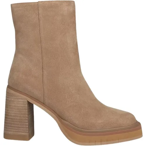 Womens Leather Ankle Boots , female, Sizes: 7 UK, 6 UK, 8 UK, 3 UK, 5 UK - Alma en Pena - Modalova