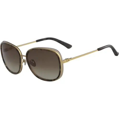 Ck8575S-262 Sunglasses Gradient Havana , female, Sizes: 59 MM - Calvin Klein - Modalova