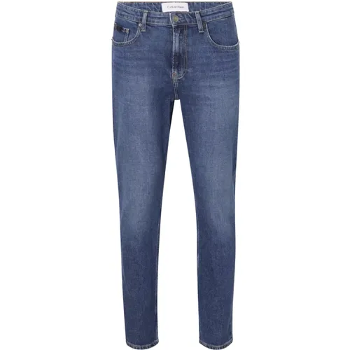 Slim-fit Jeans in mittelblauem Denim , Herren, Größe: W36 - Calvin Klein - Modalova