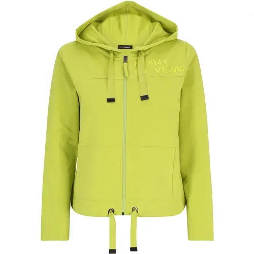 Casual Short Jacket with Hoody , Damen, Größe: L - Doris Streich - Modalova