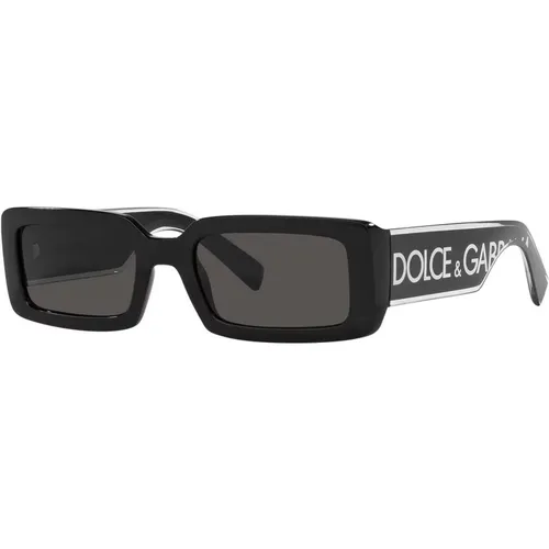 Rectangular Sunglasses in , female, Sizes: 53 MM - Dolce & Gabbana - Modalova