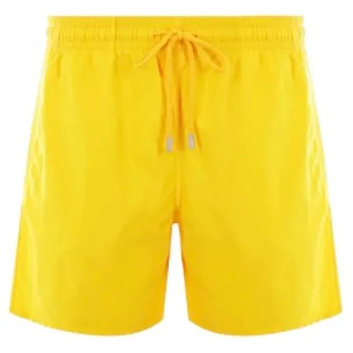 Gelbe Nylon Badehose mit Logo , Herren, Größe: XL - Vilebrequin - Modalova
