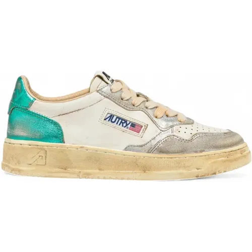 Vintage Medalist Low Top Sneakers , Damen, Größe: 35 EU - Autry - Modalova