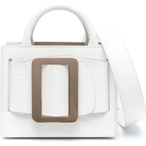 Croco Embossed Leather Handbag , female, Sizes: ONE SIZE - Boyy - Modalova