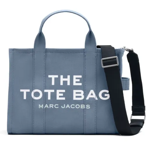 Canvas Tote Tasche mit Logo-Applikation,Tote Bags,Stilvolle Mittlere Tote Tasche - Marc Jacobs - Modalova