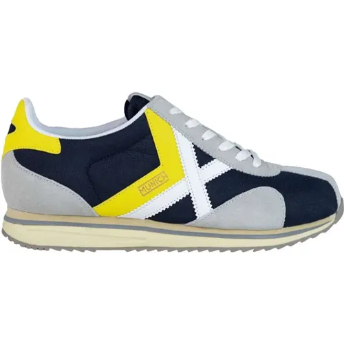 Casual Graue Textil Sneakers für Herren - Munich - Modalova