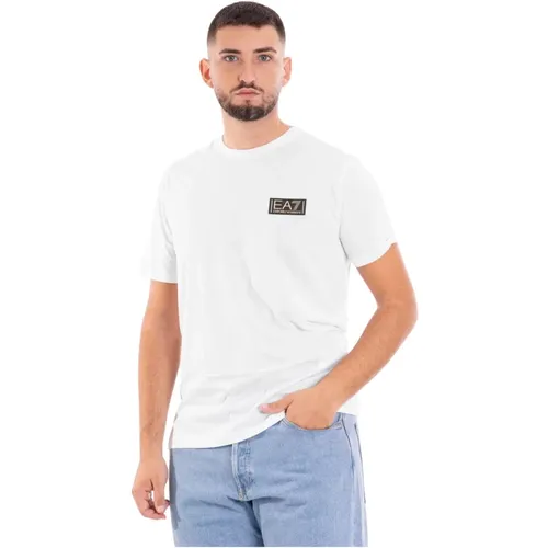 Casual Logo Print T-Shirt , Herren, Größe: 2XL - Emporio Armani EA7 - Modalova