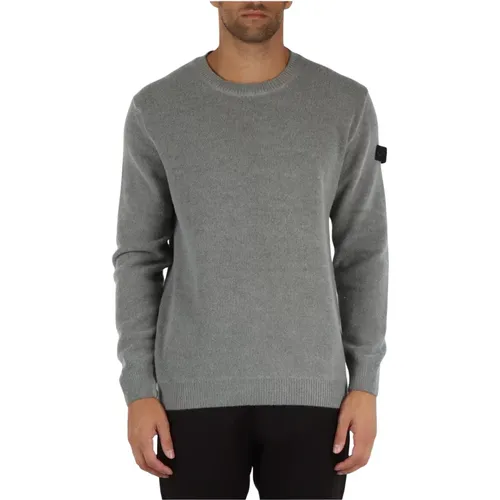 Wollmischung Rundhalsausschnitt Pullover , Herren, Größe: XL - Peuterey - Modalova