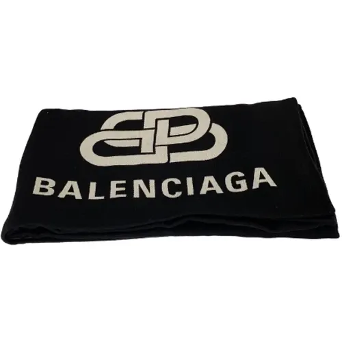 Pre-owned Wool scarves , female, Sizes: ONE SIZE - Balenciaga Vintage - Modalova