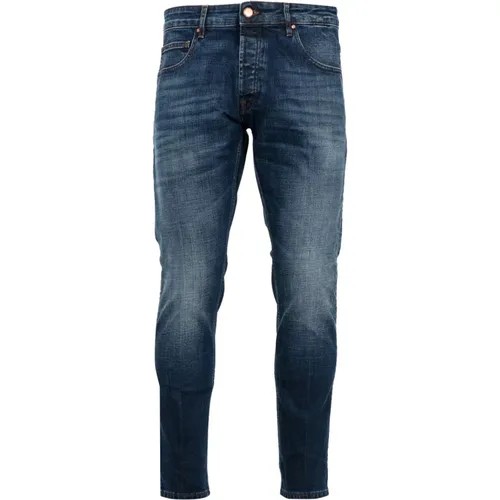 Moderne Straight Dunkle Denim Jeans - Don The Fuller - Modalova