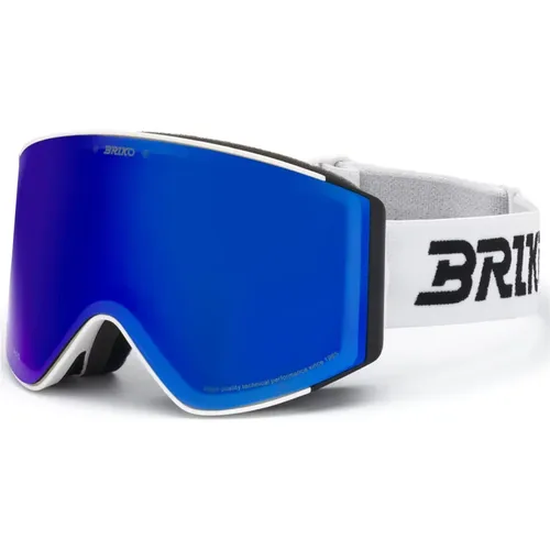 Weiß/Schwarzes Sturmmodell Skibrille - Briko - Modalova