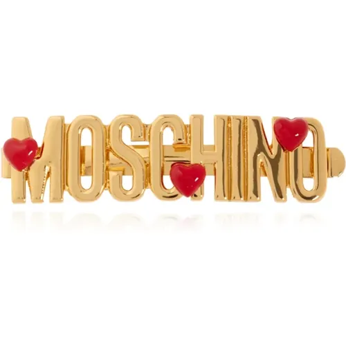 Metall Haarspange Moschino - Moschino - Modalova