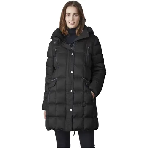 Quilted Down Jacket with Removable Hood , female, Sizes: 3XL, M, 2XL, L - Junge - Modalova