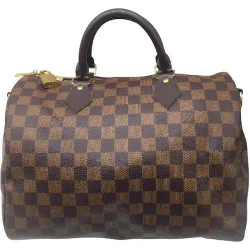 Leather Louis Vuitton Speedy 30 Satchel Bag , female, Sizes: ONE SIZE - Louis Vuitton Vintage - Modalova