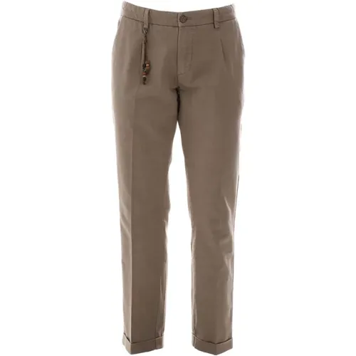 Cotton Chino Pants with Decorative Drawstring , male, Sizes: W34 - YES ZEE - Modalova