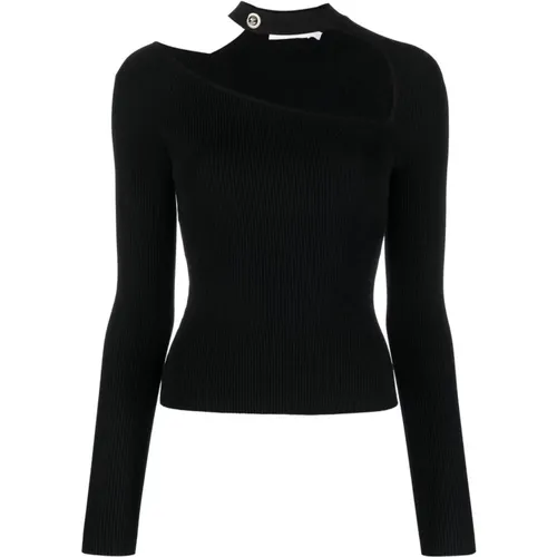 Asymmetrical mockneck top , female, Sizes: L - Simkhai - Modalova