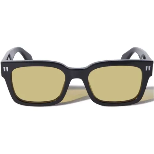 Sunglasses with Original Case , unisex, Sizes: 53 MM - Off White - Modalova