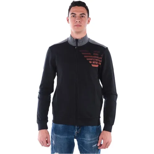 Hoodies , Herren, Größe: M - Emporio Armani EA7 - Modalova