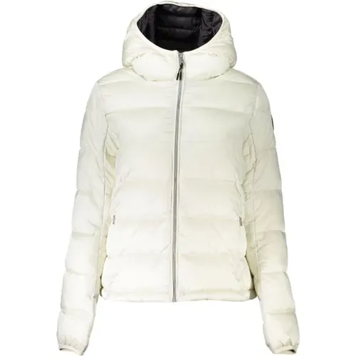 Weiße Hooded Jacket mit mehreren Taschen , Damen, Größe: XS - Napapijri - Modalova